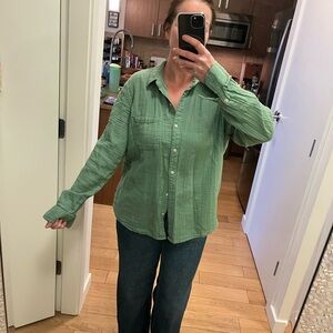 Universal Thread Sage Green Muslin Shirt